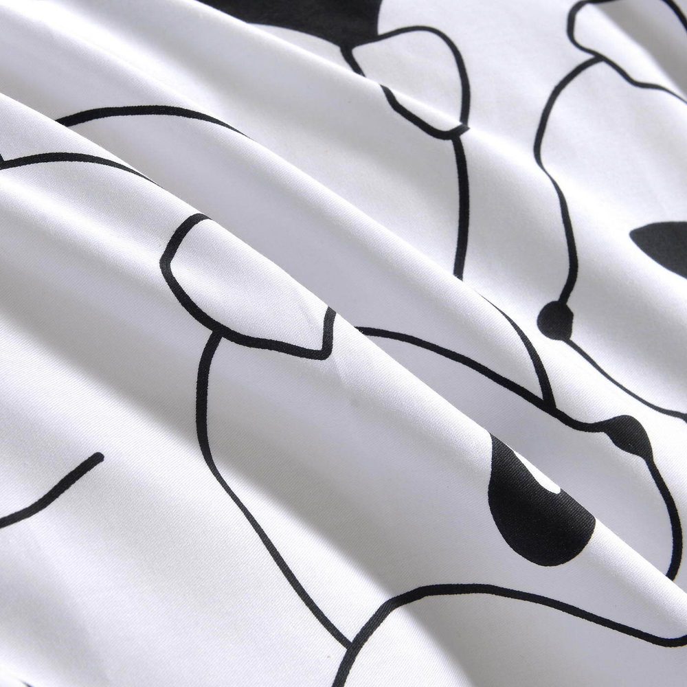 Постельное белье 2 спальное евро Sofi De MarkO Панда белое