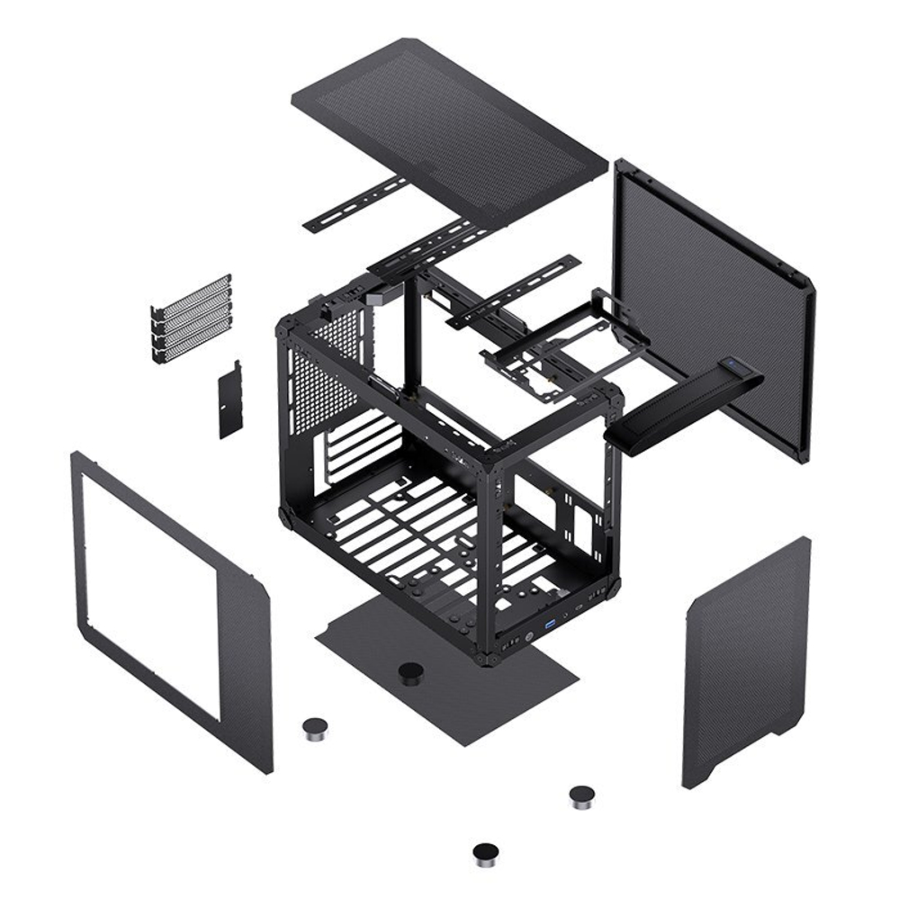Корпус JONSBO C6 Max, ITX, M-ATX, черный (без БП)