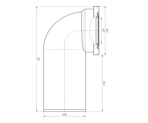 Труба фановая 110*90 W9220