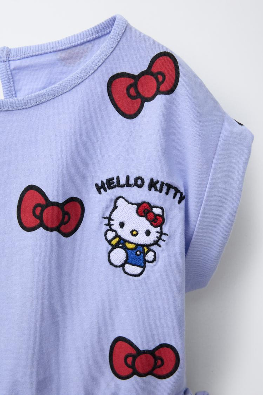 ZARA КОРОТКИЙ КОМБИНЕЗОН HELLO KITTY © SANRIO, СВЕТЛАЯ МАЛЬВА
