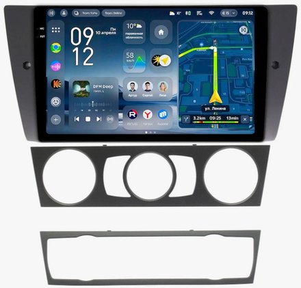 Магнитола для BMW 3 E90 2005-2012 (без штатного экрана) - Teyes CC4-PRO монитор 9.5" 2K QLED на Android 13, Snapdragon 778G, AI, CarPlay, DSP, 4G SIM-слот