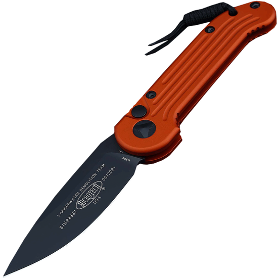 Складной нож Microtech LUDT MT/135-1OR c клинком из стали Böhler M390 Microclean®, рукоять алюминий