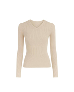 Лонгслив с V-образным вырезом