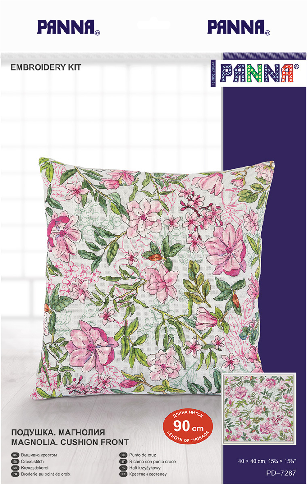 Набор для вышивания "PANNA"PD-7287 "Подушка. Магнолия"