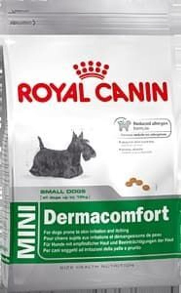 Royal Canin 3кг Мини Дерма Комфорт для взр. собак мелких размеров при раздражениях и зуде