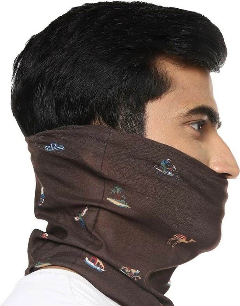 Кольцевая повязка на шею/руку Royal Enfield, цвет - коричневый (D.BROWN), арт. RRGHGN000016 (серия - LEAVE HOME HGAW20001)