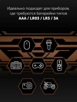 Батарейки мизинчиковые щелочные POLARIS PB ААA (4шт) Premium GerShock