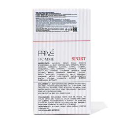 PRIVE Туалетная вода мужская HOMME SPORT, 100 мл