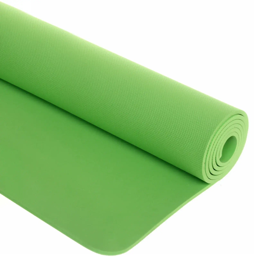 Коврик для йоги 6 мм 173х61 см «Умиротворение» EVA, зелёный