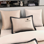 Комплект постельного белья Сатин-Шелк Я IN LOVE на резинке LVR007