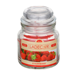 LADECOR Свеча ароматическая в стеклянном подсвечнике с крышкой, парафин, свеча 6x8,7 см, 6 цветов