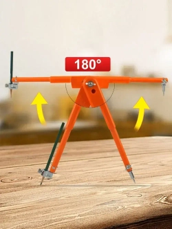 Карандашный циркуль для плотников и маляров, крупногабаритный с точной регулировкой,40*150 cm