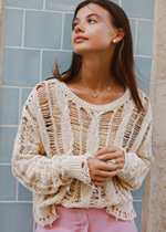 Колье «Трилистник» с горным хрусталем