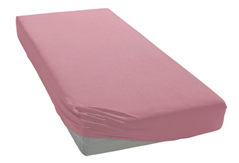 Простыня трикотажная 90-110x200 Elegante 8000 розовая