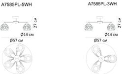 Потолочная люстра Arte Lamp