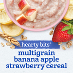 Gerber, Hearty Bits®, мультизлаковая каша, для детей от 12 месяцев, банан, яблоко, клубника, 227 г (8 унций)