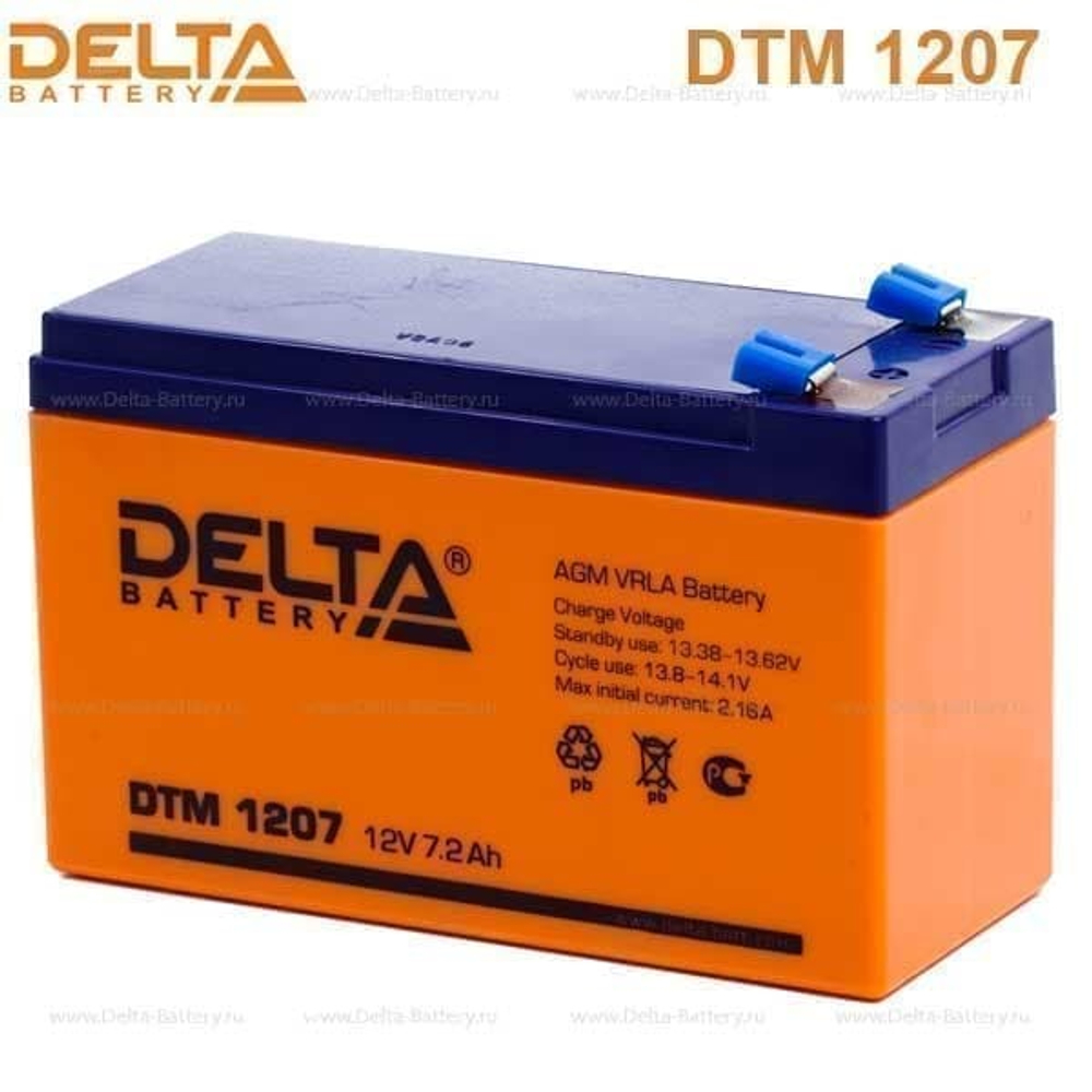 Аккумуляторная батарея Delta DTM 1207 (12V / 7.2Ah)