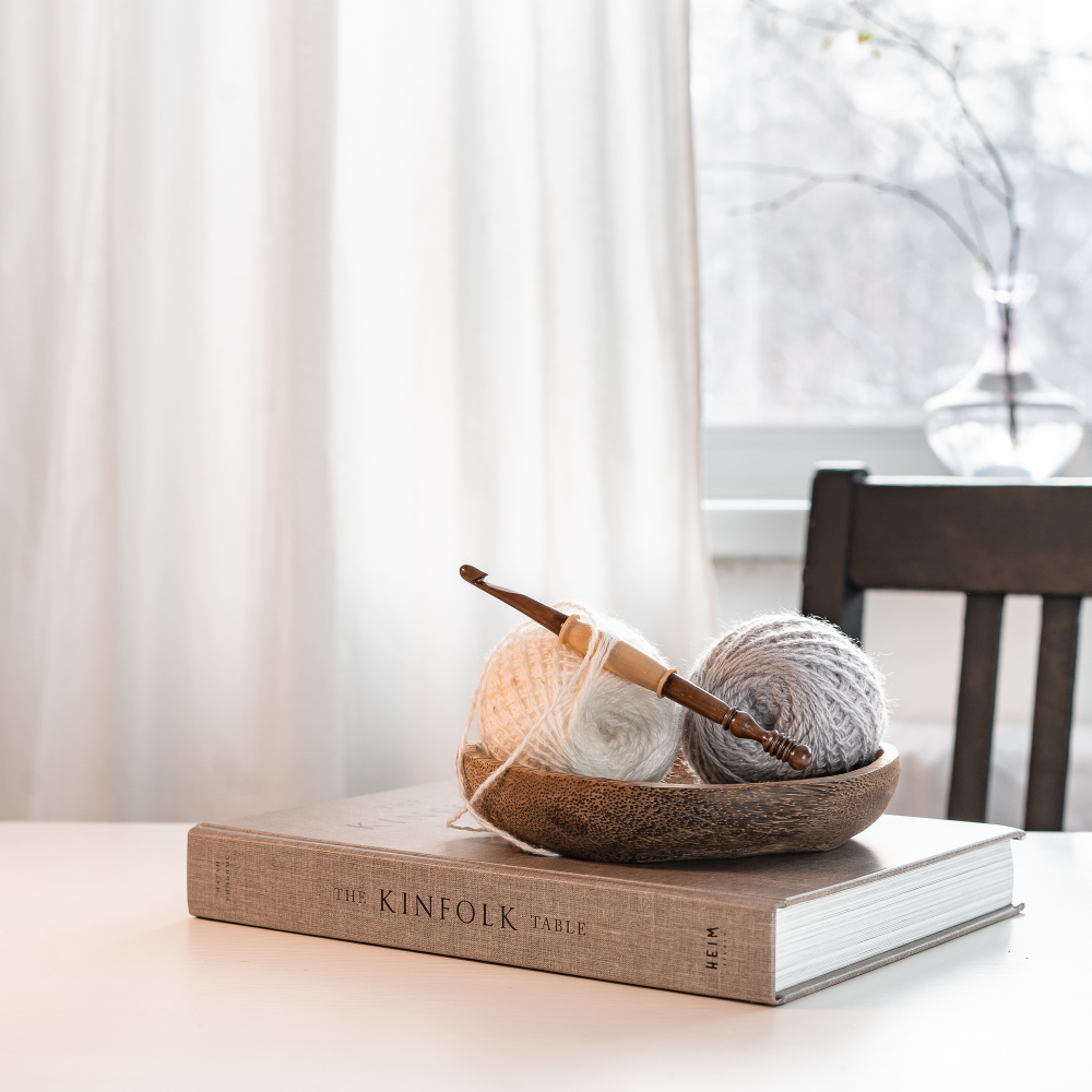 Деревянный крючок для вязания из кедра 7 мм. K299