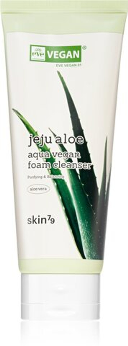 Skin79 Jeju Aloe Aqua Vegan Foam Cleanser - нежная очищающая пенка с алоэ вера /   150  ml  / GTIN 8809393405094