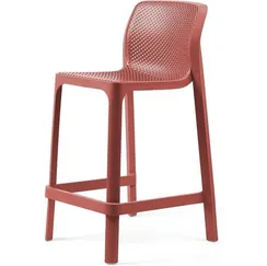 Полубарный стул Net Stool Mini 65 см коралловый