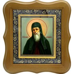 Памва Печерский, затворник, преподобный иеромонах. Икона на холсте.