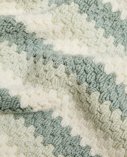 Zara Home - Жаккардовый коврик для ванной комнаты с геометрическим рисунком, синий, 50x80 см