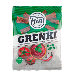Гренки Flint ржаные со вкусом томат спайси 180 г