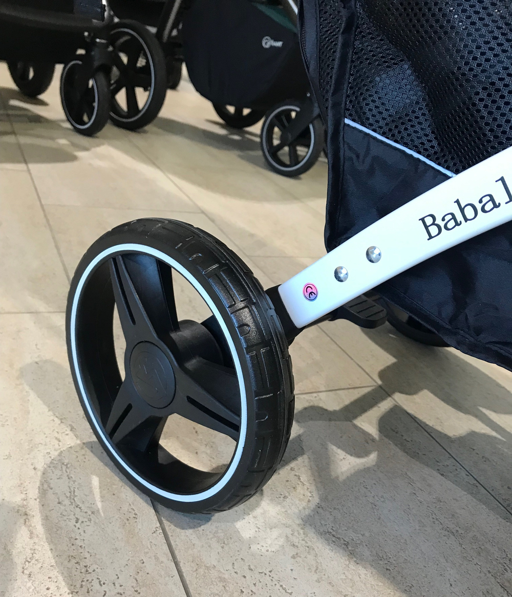 Коляска прогулочная Babalo 2023 Леопардовый белая рама