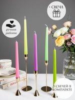 Вдохновение Pinterest: комплект свечей для атмосферной обстановки, набор из 5 шт.