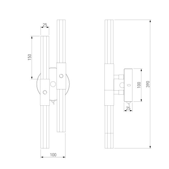 557/4 / настенный светильник