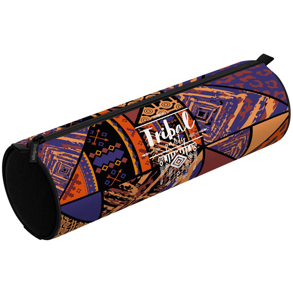 Пенал мягкий тубус 210*60 Berlingo Tribal blue, полиэстер