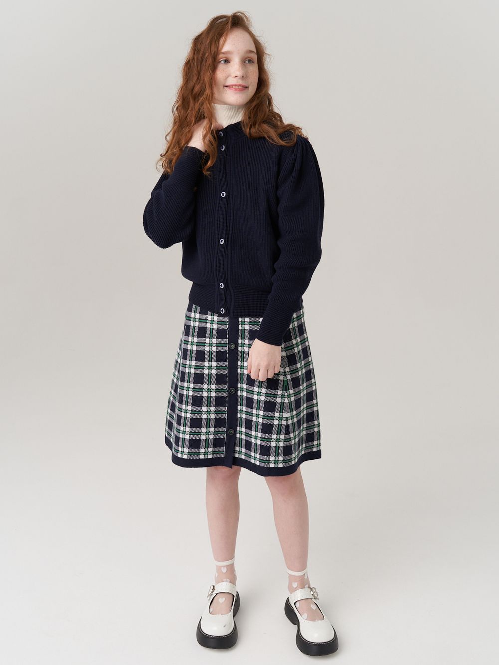 Кардиган для девочки AT1058 синий