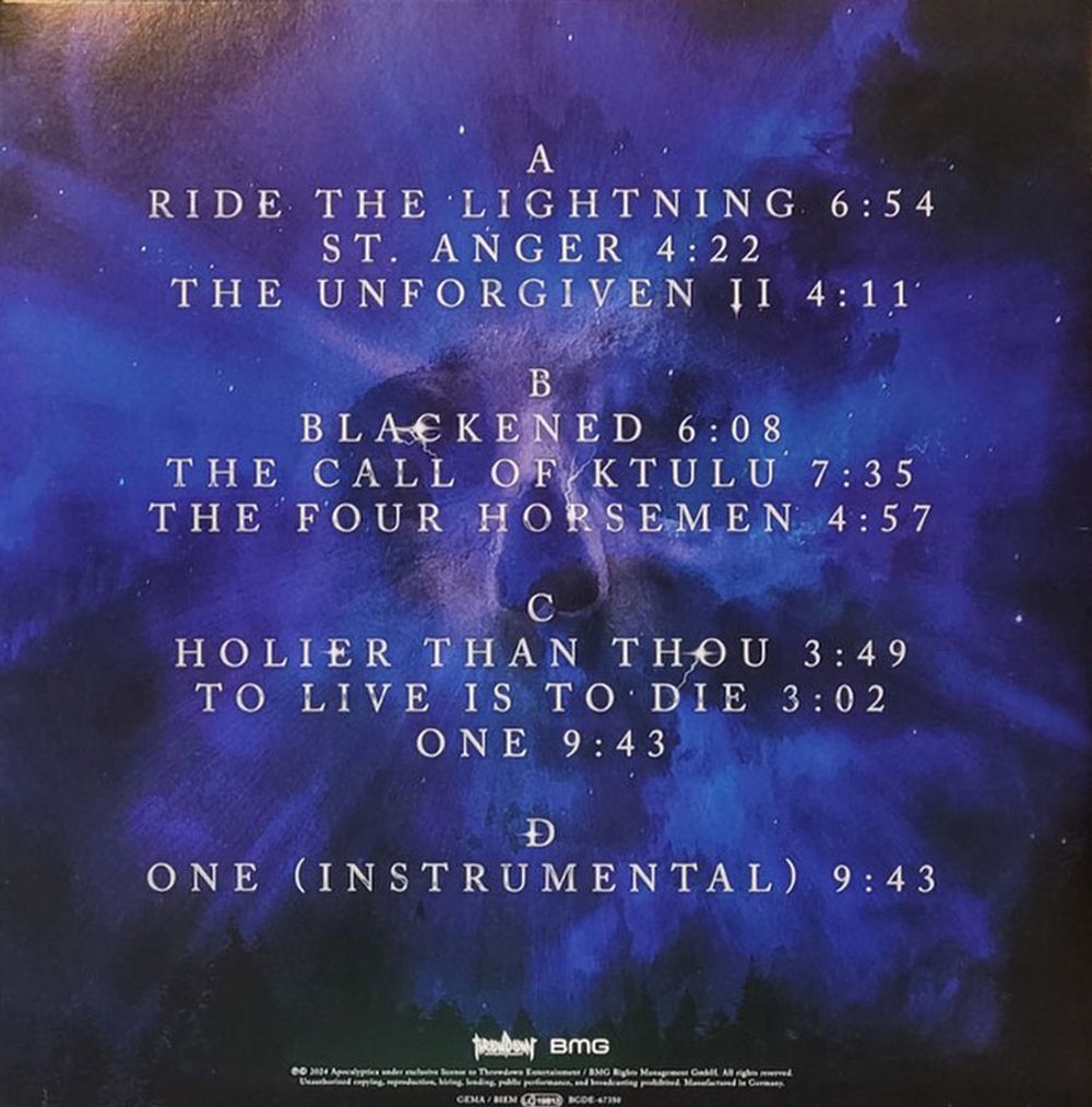 Apocalyptica. Plays Metallica Vol.2 (Blue 2LP) 2024 Новая запечатанная виниловая пластинка