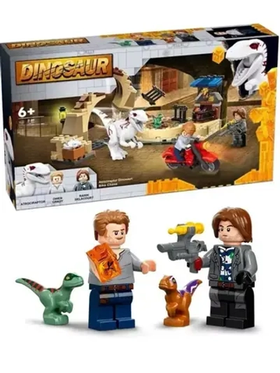 Конструктор Атроцираптор : погоня на мотоцикле 183 детали