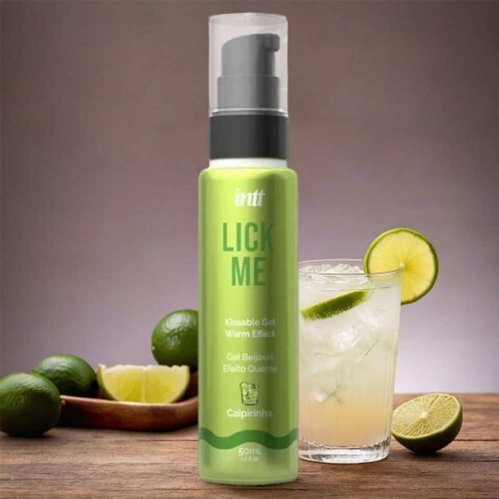 Гель со вкусом "Кайпиринья" LICK ME с согревающим эффектом от INTT 50 мл