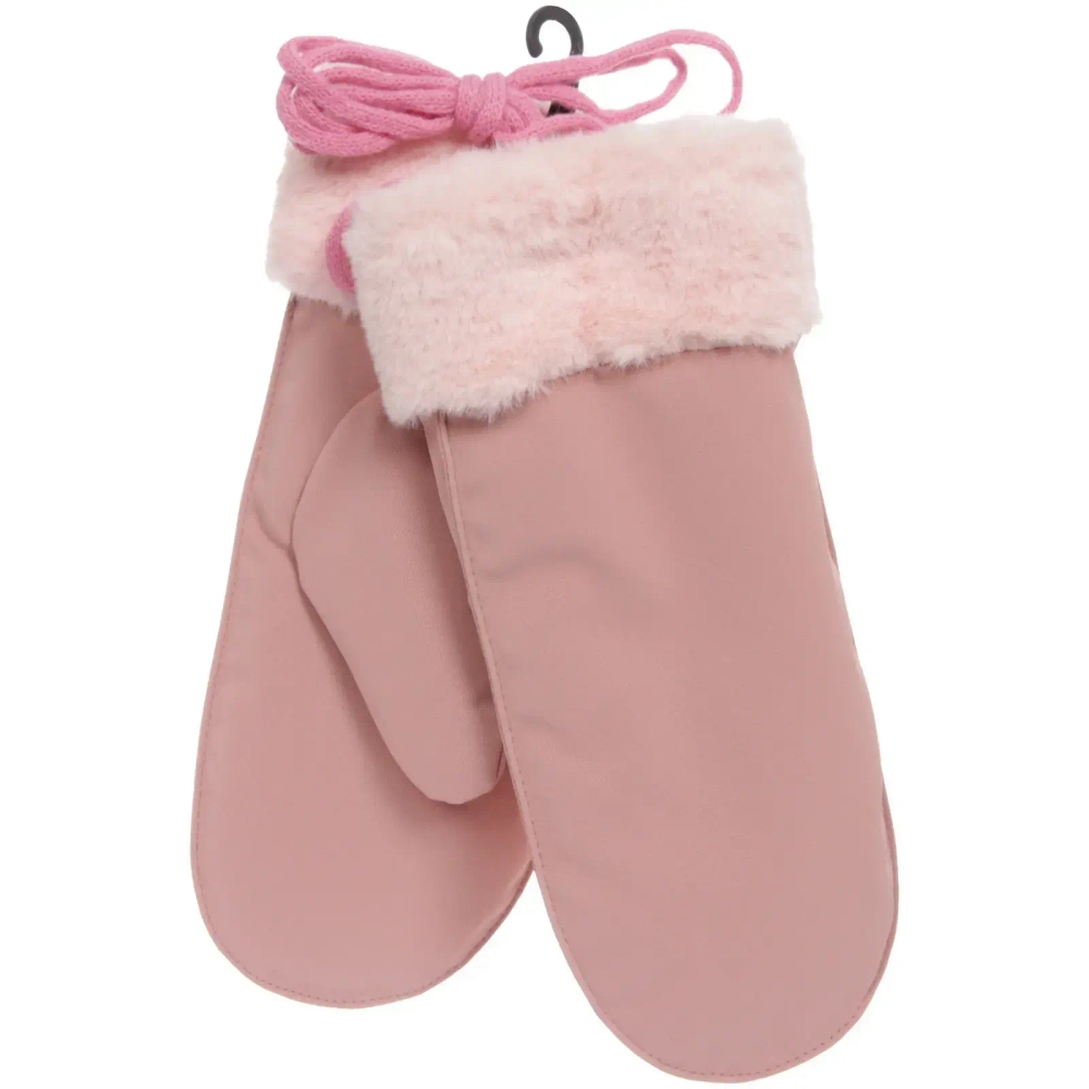 Варежки женские с утеплителем «HOLODOS», цвет английский пудровый, воднонепроницаемые, (пакет с подвесом)