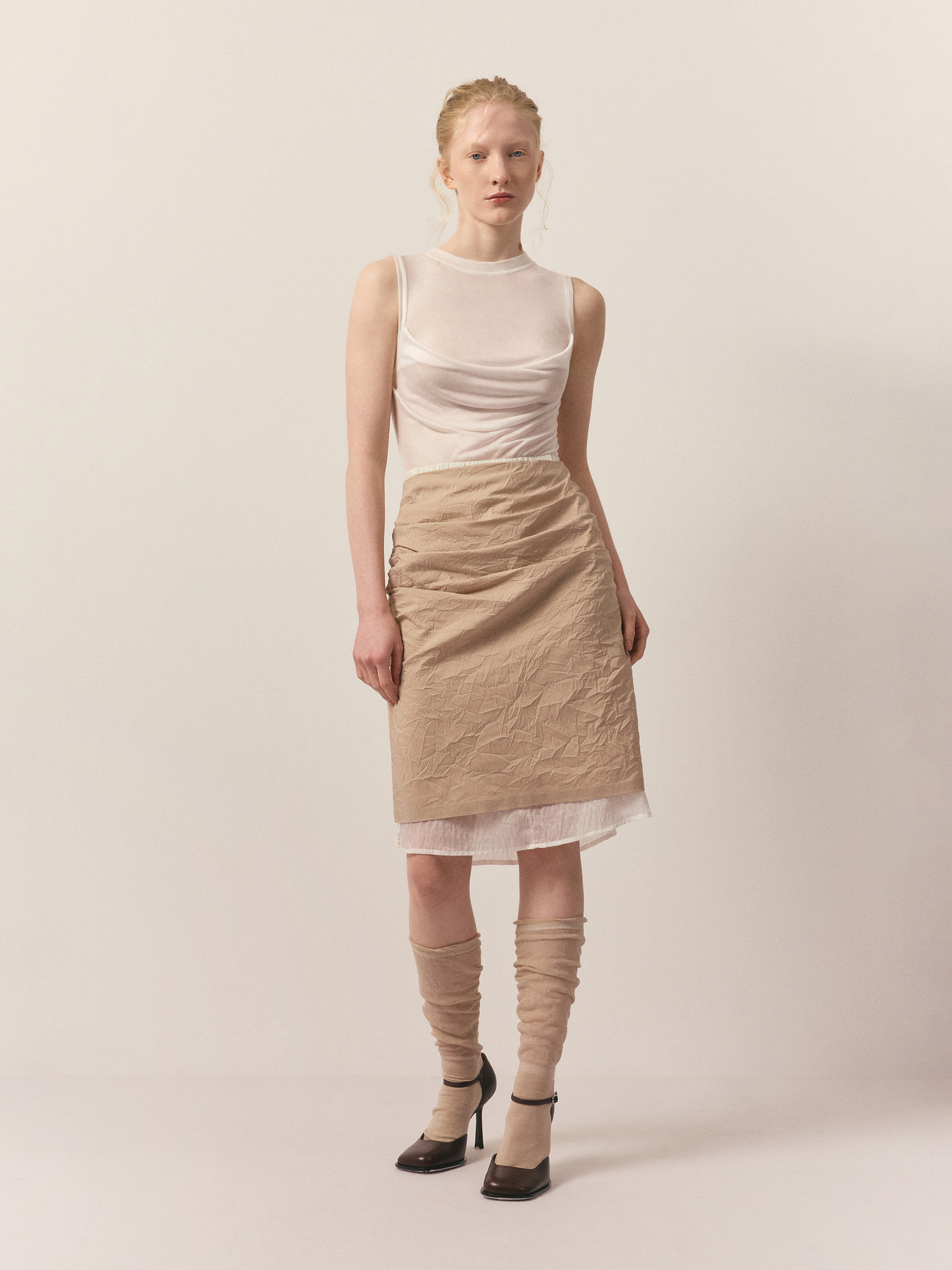 Топ со складкой