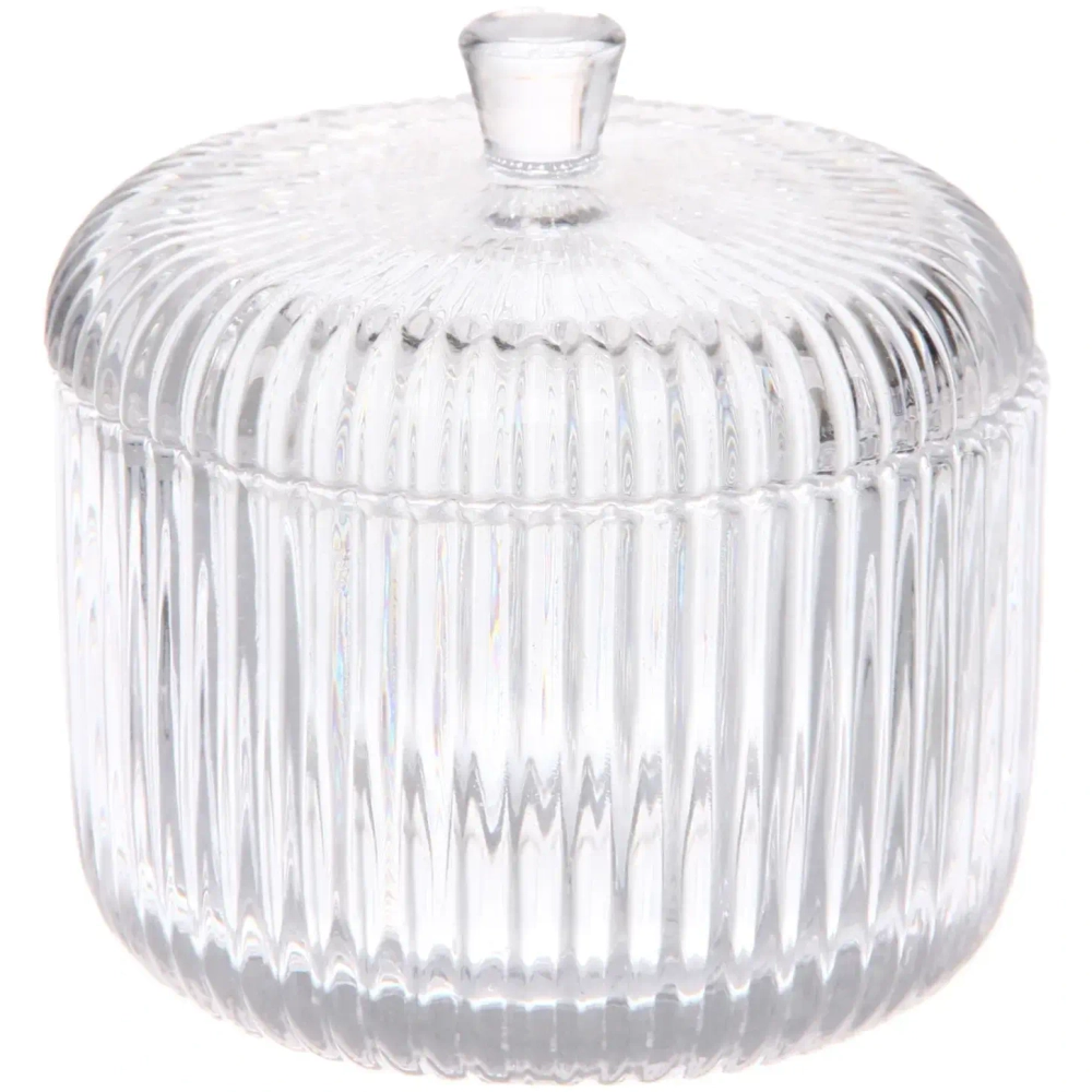 Сахарница стеклянная 300мл «Сладкая мечта» полоска