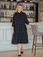 Платье 1329 темно-зеленый Novita (Акция)