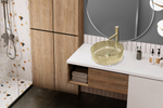 Раковина накладная стеклянная ABBER Glas AK2301GG золото
