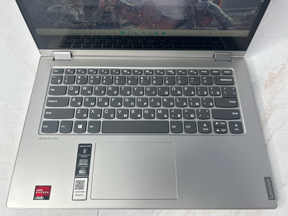 Ноутбук Lenovo IdeaPad C340-14API. Конфигурация: Ryzen 3 3200U/4GB/128GB/Vega3/Win11/HD