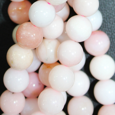 Опал розовый А бусины 6мм 8мм 10мм