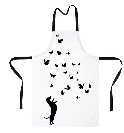Фартук "Такса и бабочки"