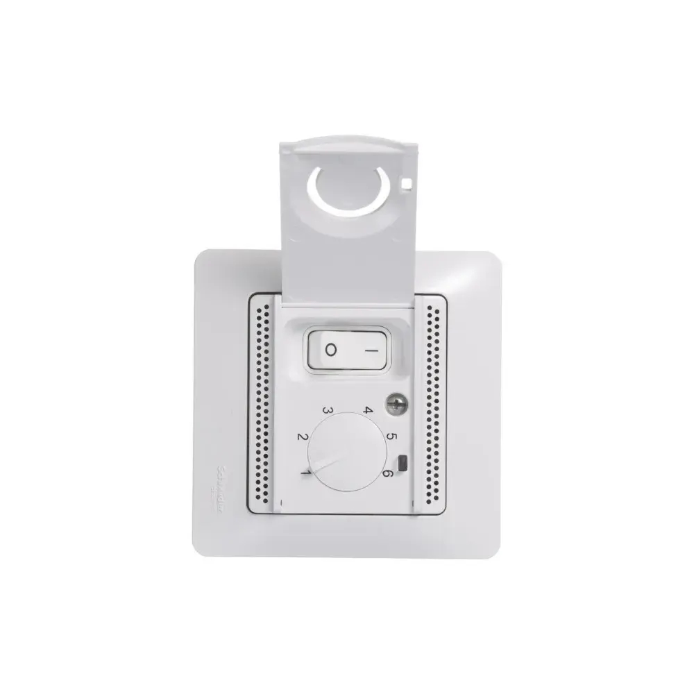 GLOSSA ТЕРМОСТАТ электронный для теплого пола с датчиком, 10A, в сборе, БЕЛЫЙ