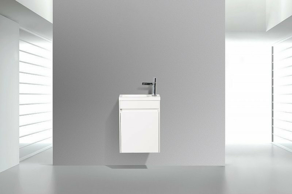 Тумба под раковину BelBagno Pietra Mini 46 R PIETRA MINI-460-1A-SO-BL-R подвесная Bianco Lucido