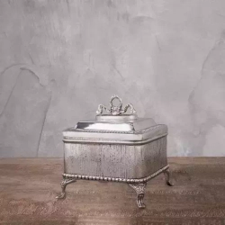 Шкатулка 10х10см Roomers Tableware серебряная