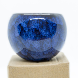 242116 Пиала НЕПРОЛИВАЙКА 150мл, l=6см, d=7.5см, керамика, синий