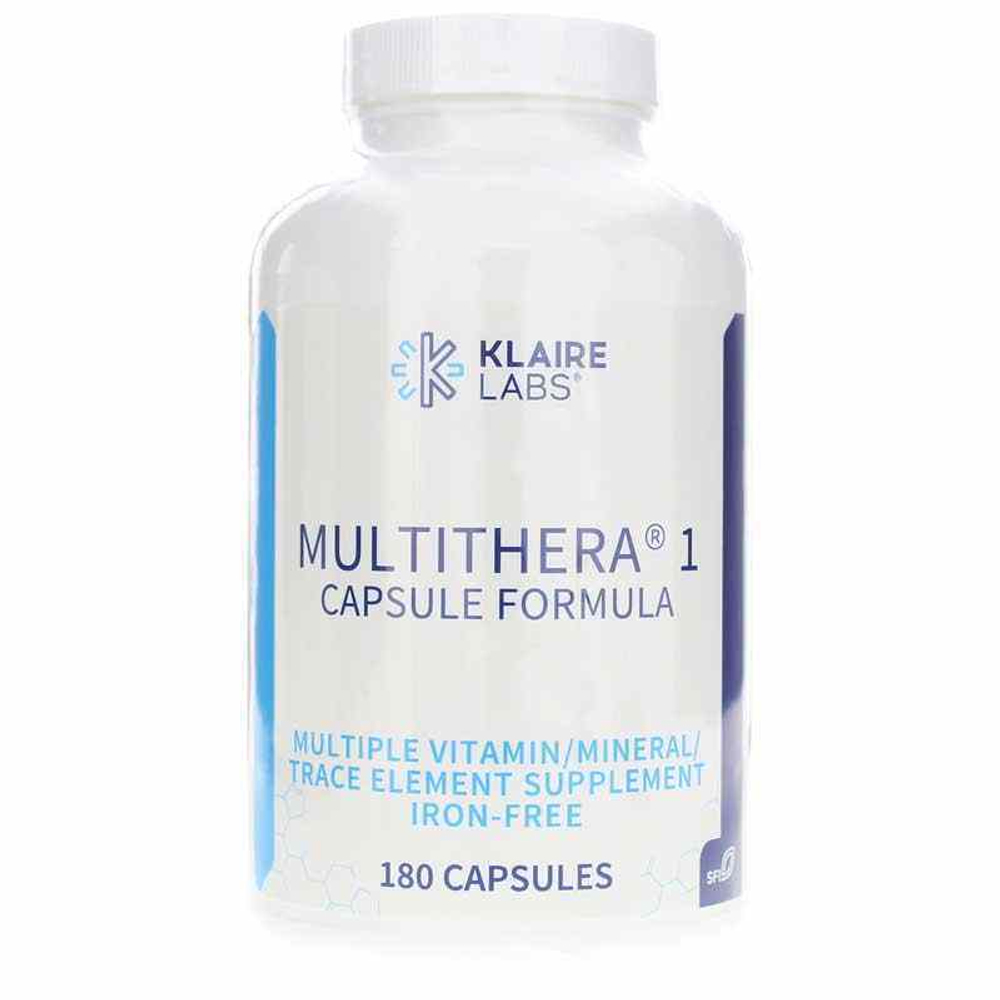 Multithera 1 Multiple Iron-Free - Комплекс витамин и минералов без железа - 180 капсул