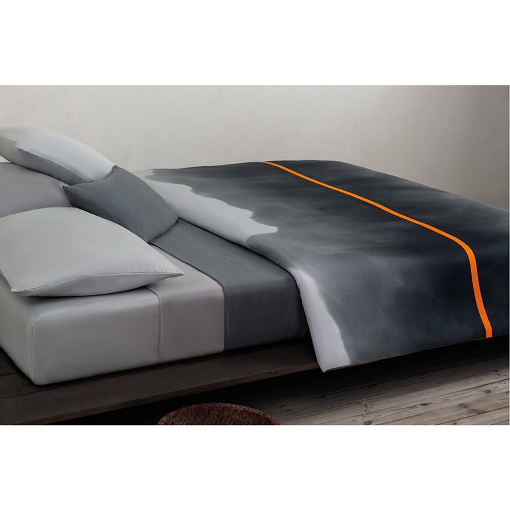 Комплект постельного белья из умягченного сатина из коллекции slow motion, orange, 150х200 см