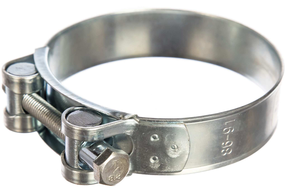 ХОМУТ ШАРНИРНЫЙ СТРОЙБАТ БЕЛЫЙ ЦИНК 86-91ММ